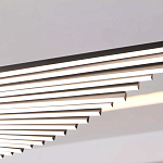 Люстра в виде распахнутых крыльев из тонких металлических планок Flight of Freedom варинант исполнения - 12 | Loft Concept в Казани