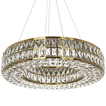 Круглая люстра с хрустальным декором Langlais Crystal Brass Chandelier варинант исполнения - 1 | Loft Concept в Казани