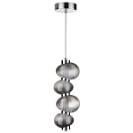 Подвесной светильник с 4-мя рифлеными стеклянными шарами Marcelh Light варинант исполнения - 2 | Loft Concept в Казани
