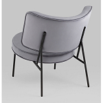 Мини-кресло District Lounge велюр серый варинант исполнения - 3 | Loft Concept в Казани