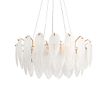 Люстра Mont Saint-Michel Золотая с Рельефным Стеклом варинант исполнения - 4 | Loft Concept в Казани