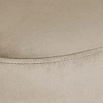 Банкетка овальная бежевый велюр на 4-х металлических ножках черного цвета SANJAY варинант исполнения - 5 | Loft Concept в Казани