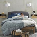 Бра из металла и дерева Ruell White Metal Wooden Wall Lamp варинант исполнения - 4 | Loft Concept в Казани