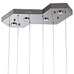 Люстра c 6-ю стеклянными плафонами хром Sparkling Bubbles Tube Chrome Hanging Lamp варинант исполнения - 3 | Loft Concept в Казани