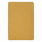 Плед из шерсти цвета охры с бахарамой Waffle Comfort варинант исполнения - 1 | Loft Concept в Казани