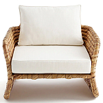 Кресло из плетеного гиацинта Gardner Wicker Armchair варинант исполнения - 2 | Loft Concept в Казани