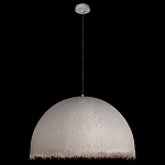Подвесной светильник в форме купола белого цвета с ажурной бахромой Tactile Line варинант исполнения - 3 | Loft Concept в Казани