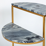 Кофейный столик с подстольем из металла Halves варинант исполнения - 4 | Loft Concept в Казани