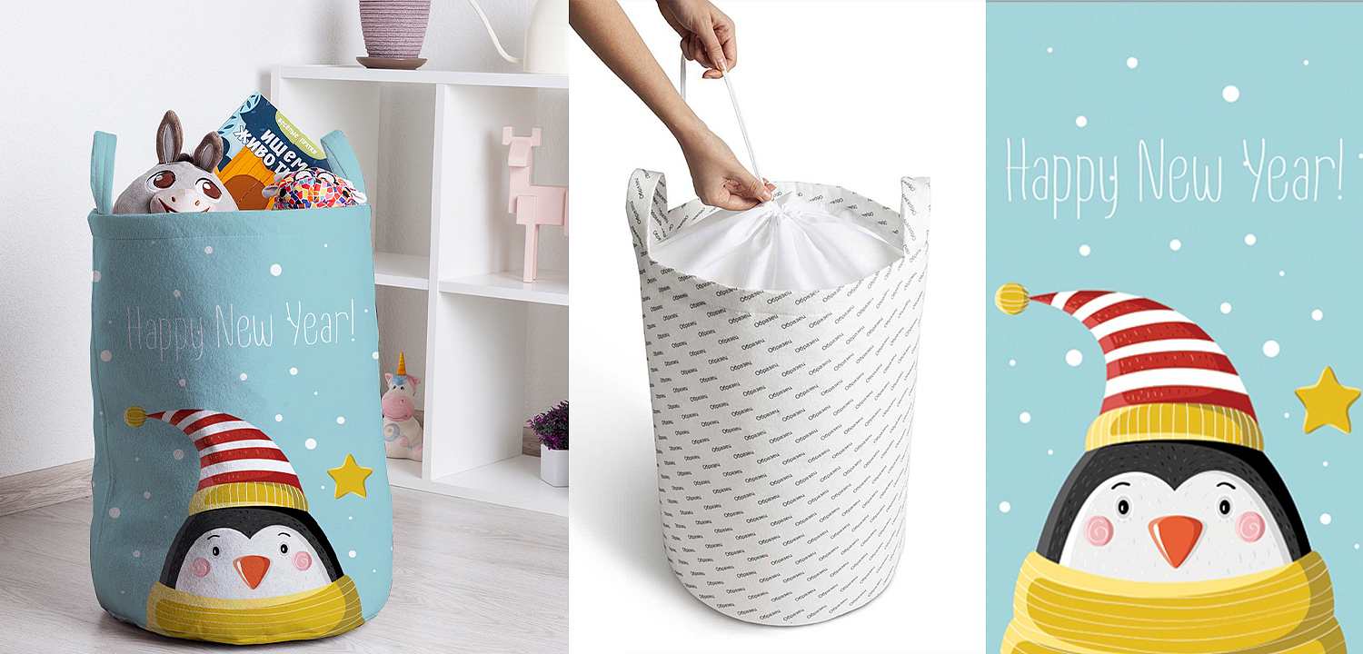 Корзина Christmas Penguin Basket Корзина Christmas Penguin Basket - Loft-Concept в Казани