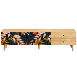 Длинная ТВ-тумба с принтом на ящиках Elise TV Stand варинант исполнения - 10 | Loft Concept в Казани