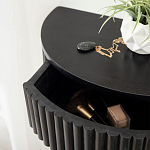 Прикроватный подвесной столик с ящиком черный Bedside Hanging Table варинант исполнения - 3 | Loft Concept в Казани