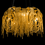 Люстра подвесная круглая с изогнутыми металлическими дугами и ниспадающими цепочками 65 см Atlantis Chain варинант исполнения - 8 | Loft Concept в Казани