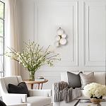 Бра с золотым основанием и 5-ю белыми шарообразными плафонами Bubble варинант исполнения - 4 | Loft Concept в Казани