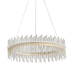 Люстра круглая с прозрачными стеклянными трубками 51 см Nembus варинант исполнения - 1 | Loft Concept в Казани