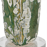 Настольная лампа керамическая с кремовым абажуром Scenic Column варинант исполнения - 2 | Loft Concept в Казани