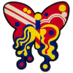 Дизайнерский ковер в виде бабочки Poltronova Tappeto Farfalla Rug варинант исполнения - 1 | Loft Concept в Казани