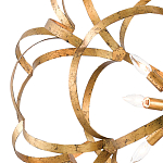 Люстра круглая в виде объёмного цветка Golden Flower Sphere варинант исполнения - 1 | Loft Concept в Казани