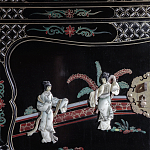 Шкаф черный в китайском стиле  Chinese Cabinet Black варинант исполнения - 3 | Loft Concept в Казани