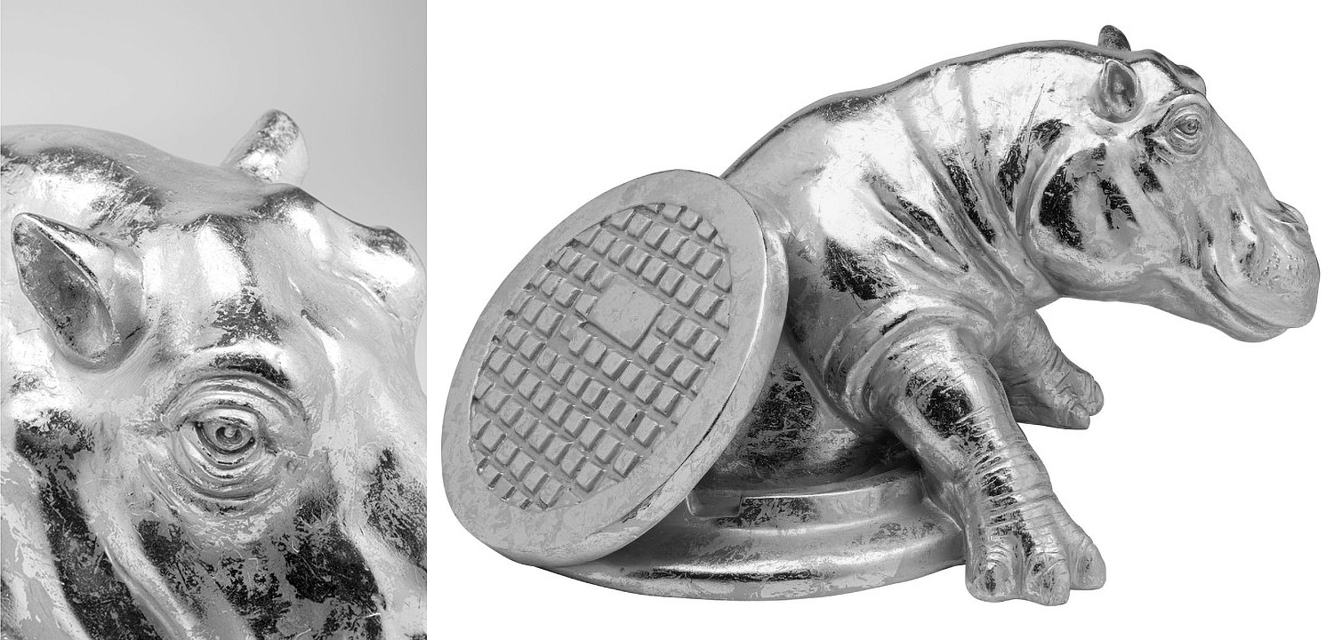 Статуэтка Chrome Hippo - Loft-Concept в Казани