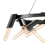 Люстра круглая с трубчатыми лампочками Vanguard Circle варинант исполнения - 2 | Loft Concept в Казани