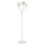 Торшер белый с плафонами в виде лепестков Delicate Flower варинант исполнения - 1 | Loft Concept в Казани