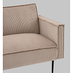 Диван современный вельветовый прямой Worcester Бежевый  варинант исполнения - 3 | Loft Concept в Казани