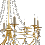 Люстра с декором из прозрачных бусин Glowing Crystals варинант исполнения - 1 | Loft Concept в Казани