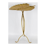 Столик приставной с столешницей Тропический лист Tropical Forest gold варинант исполнения - 2 | Loft Concept в Казани