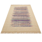 Ковер с геометрическим узором из комбинированного состава Full rhythm варинант исполнения - 3 | Loft Concept в Казани