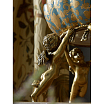 Чаша с орнаментом на бронзовых ножках в виде ангелов Eden Garden варинант исполнения - 6 | Loft Concept в Казани