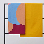 Плед из хлопка с абстрактным принтом Elysian Flow Ember варинант исполнения - 7 | Loft Concept в Казани