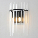 Бра со стеклянными прозрачными трубками и черным металлическим каркасом Nembus варинант исполнения - 2 | Loft Concept в Казани