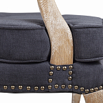 Кресло Aubrey Classical Armchair dark grey velour варинант исполнения - 6 | Loft Concept в Казани