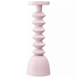 Подсвечник фигурный розовый Bright Accent 36 см
