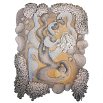 Тканый вручную монументальный настенный гобелен Soft Inception варинант исполнения - 4 | Loft Concept в Казани