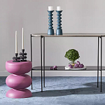 Подсвечник фигурный голубой Bright Accent 33 см варинант исполнения - 3 | Loft Concept в Казани