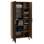 Шкаф двухдверный с 2-мя отделами с полками Stone Effect варинант исполнения - 4 | Loft Concept в Казани