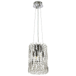 Подвесной светильник с металлическими и хрустальными подвесками Bonnay Crystal Chrome Hanging Lamp варинант исполнения - 2 | Loft Concept в Казани