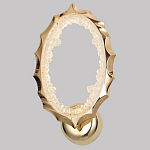 Бра овальное светодиодное с золотистым каркасом Ring of Fire варинант исполнения - 1 | Loft Concept в Казани