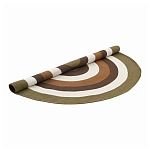 Ковер круглый из хлопка с контрастным узором Bullseye 150 варинант исполнения - 2 | Loft Concept в Казани