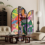 Ширма цветочный принт Colored Partition варинант исполнения - 2 | Loft Concept в Казани