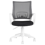 Офисное кресло с основанием из белого пластика Desk chairs Black варинант исполнения - 2 | Loft Concept в Казани