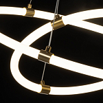 Люстра подвесная с двумя пересекающимися белыми светодиоидными кольцами Luke Lampco Tracer Lamp варинант исполнения - 5 | Loft Concept в Казани