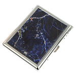 Портсигар на 10 сигарет с газовой зажигалкой из натурального камня Содалит Stone Cigarettes Cases варинант исполнения - 1 | Loft Concept в Казани