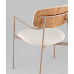 Стул Doe с подклокотниками молочный варинант исполнения - 3 | Loft Concept в Казани