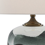 Настольная лампа с волнистым принтом Green Wavy Lamp варинант исполнения - 1 | Loft Concept в Казани