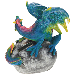 Декоративная статуэтка Дракон Blue Multicolor Dragon Statuette варинант исполнения - 2 | Loft Concept в Казани
