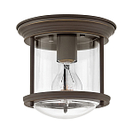 Потолочный светильник для ванных комнат со стеклянным плафоном и одной лампой Hinkley варинант исполнения - 8 | Loft Concept в Казани