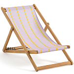 Шезлонг из акации и ткани Argentina варинант исполнения - 2 | Loft Concept в Казани