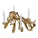 Большой Подсвечник золотой Осьминог Gold Octopus Candlestick  варинант исполнения - 1 | Loft Concept в Казани